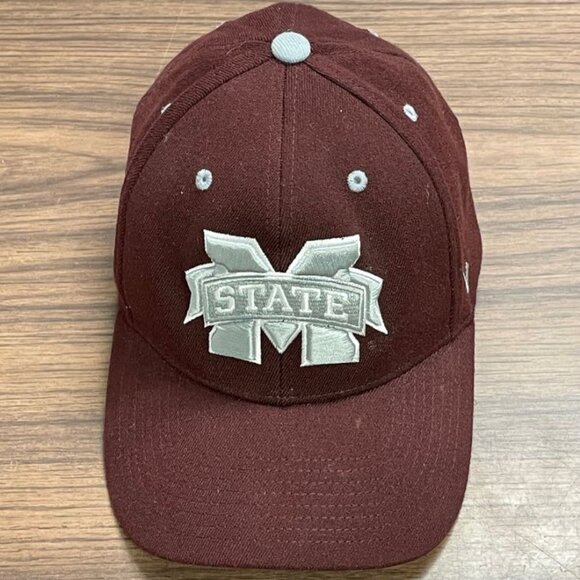 Zephyr Men's Baseball Hat - Mississippi State Univ. - Maroon - Size M - GUC - Picture 1 of 11